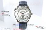 TF Factory Jaeger LeCoultre Master Geographic Silver Sector Dial 42mm Copy 939B1 Automatic Watch